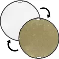 Impact Circular Collapsible Reflector with Handles Soft Gold White 42