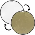 Impact Circular Collapsible Reflector with Handles Soft Gold White 32