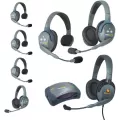 Eartec HUB742MXDEU UltraLITE 7-Person HUB Intercom System with Max 4G Double Headset (EU)