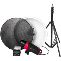 Photogenic Matrix MCD400R Monolight with Ion Inverter Beauty Dish Grid and Stand