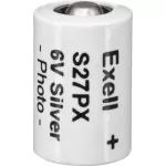 Exell Battery S27PX 6V Silver Oxide Battery