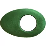 Bluestar Oval Long Viewfinder Eyecushion Fleece Green