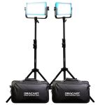 Dracast Pro Series LED500 Daylight LED Light Panel Gold Mount Interview 2-Light Kit