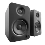 Kanto Living YU4 2-Way Powered Bookshelf Speakers Matte Black Pair