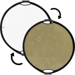 Impact Circular Collapsible Reflector with Handles Soft Gold White 22