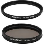 Luminesque 67mm Circular Polarizer and UV Slim PRO Filter Kit