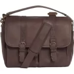 ONA Brixton Camera Laptop Messenger Bag Leather Dark Truffle