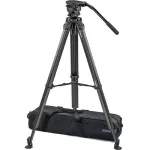 Vinten System Vision blue5 Head with Flowtech 75 Carbon Fiber Tripod Mid-Level Spreader and Rubber Feet