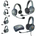 Eartec HUB733MXDAU UltraLITE 7-Person HUB Intercom System with Max 4G Double Headset (AU)