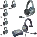 Eartec HUB7DMXSEU UltraLITE 7-Person HUB Intercom System with Max 4G Single Headset (EU)