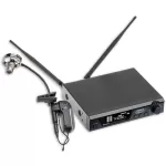 AMT Q7P800BM Complete Bell Mounted True Diversity Wireless Microphone System for P800BM Trumpet Microphone