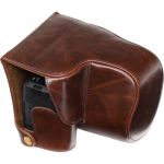 MegaGear Ever Ready Leather Camera Case for Leica VLux Typ 114 Dark Brown