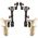 SHAPE Double Telescopic Wooden Handle Grips for ARRI Rosettes