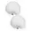 Rycote Pair White Ristretto Lavalier Windjammer 065554